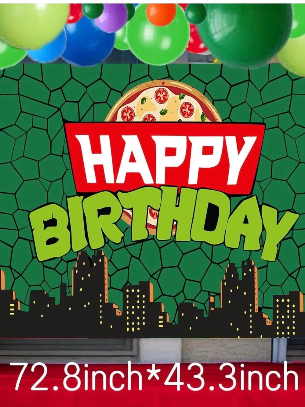 Ninja turtles party banner.